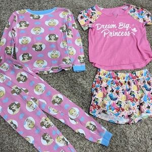 Disney princess 4t pajamas bundle